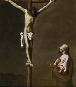 Francisco de Zurbaran Saint Luke as a painter, before Christ on the Cross USA oil painting artist